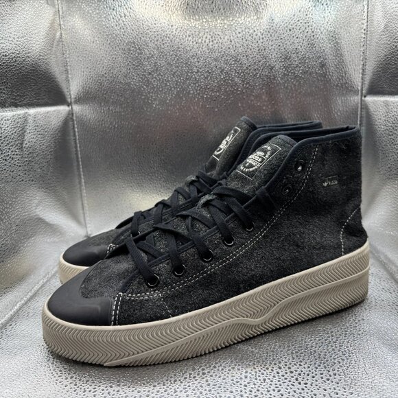 Size 11.5 Adidas Nizza 2 Black‎ Mens Mid Top Lace Up Sneaker Shoes GX6309 main image 9